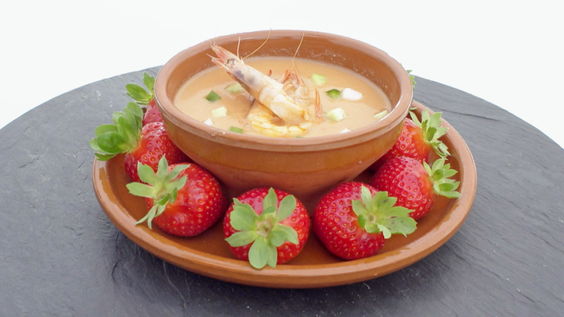 Gazpacho de fresas