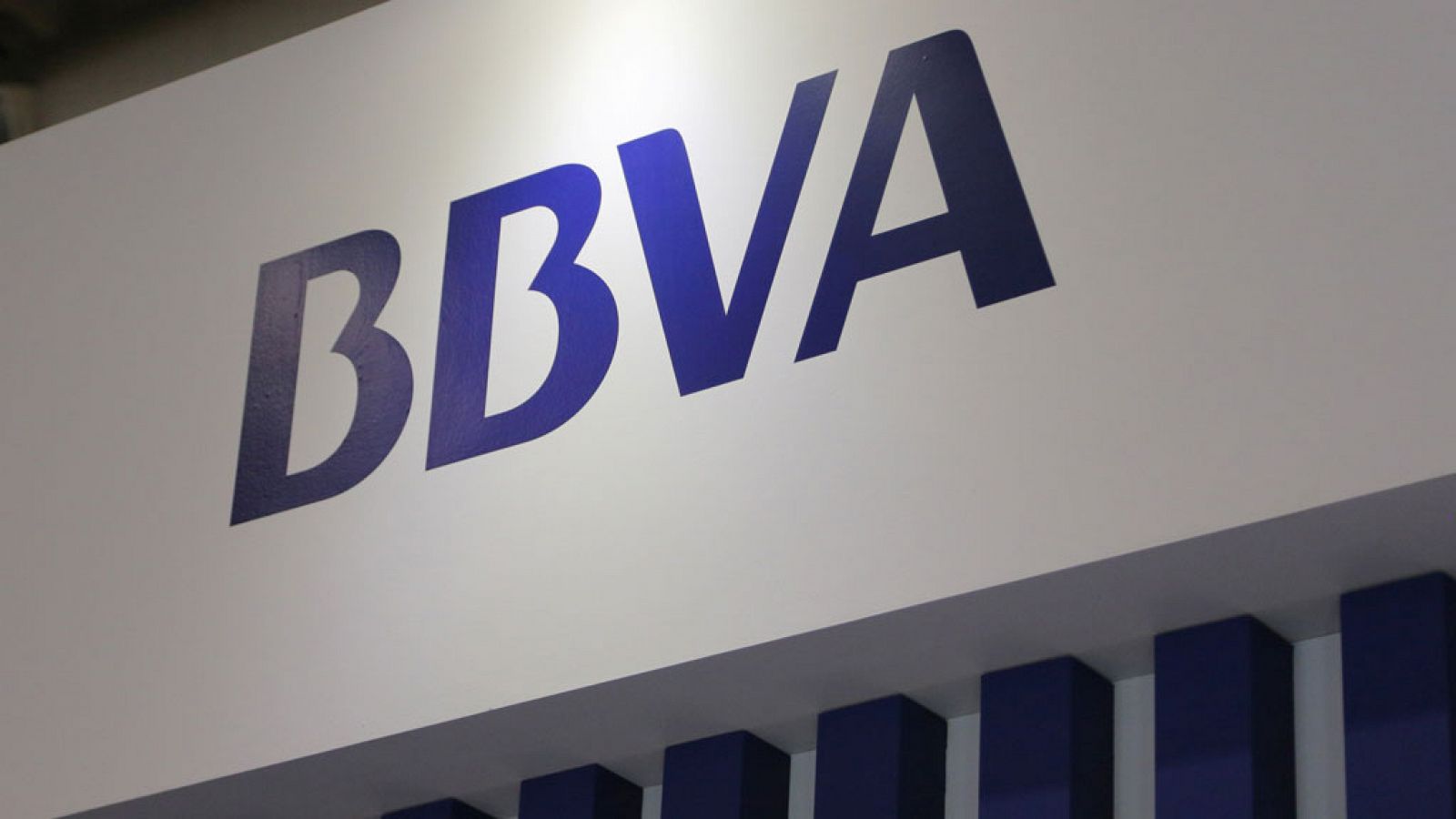 Imagen del logo del BBVA en una conferencia en Toronto (Canadá) el pasado 19 de octubre de 2017.