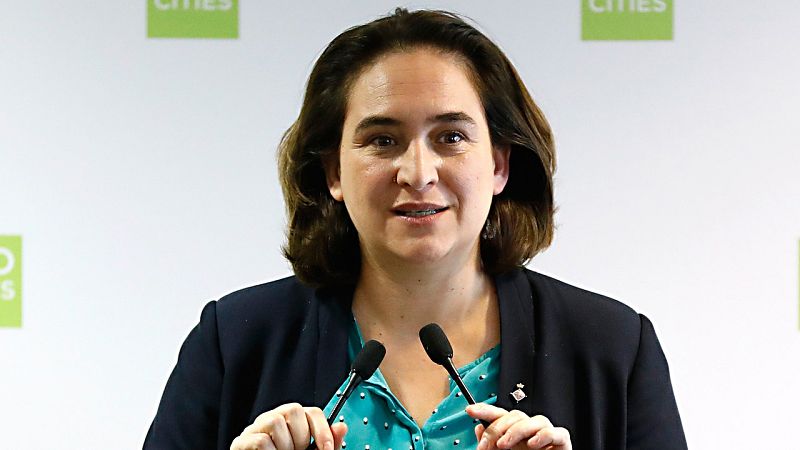 La alcaldesa de Barcelona, Ada Colau, en un acto reciente