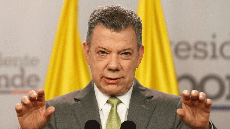 El presidente de Colombia, Juan Manuel Santos.