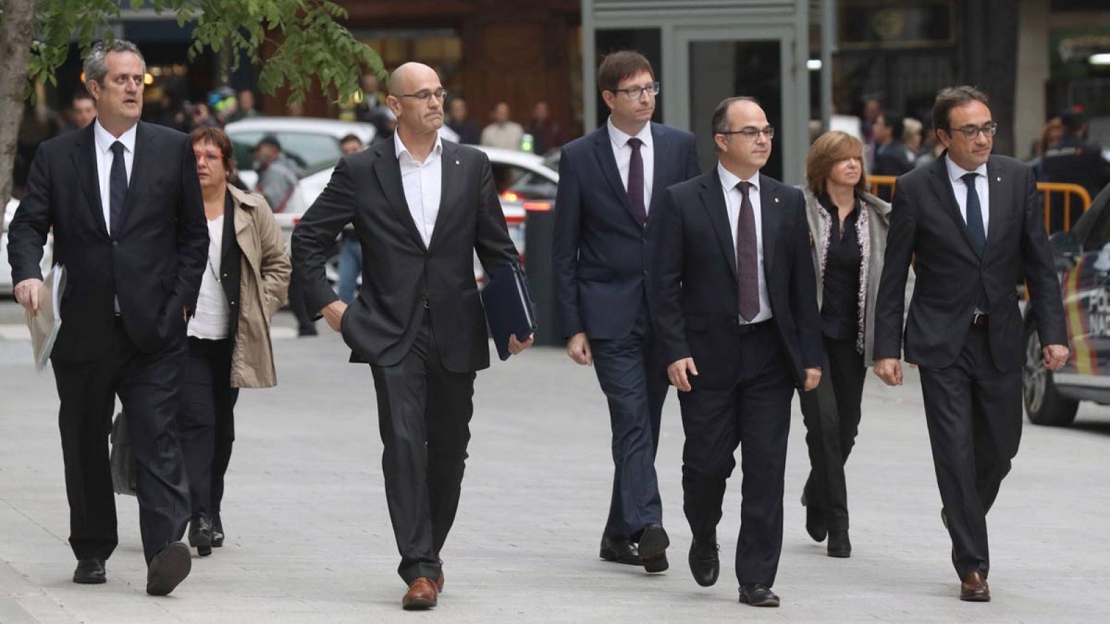 Los exconsellers acuden a declarar a la Audiencia Nacional el 24 de noviembre de 2017