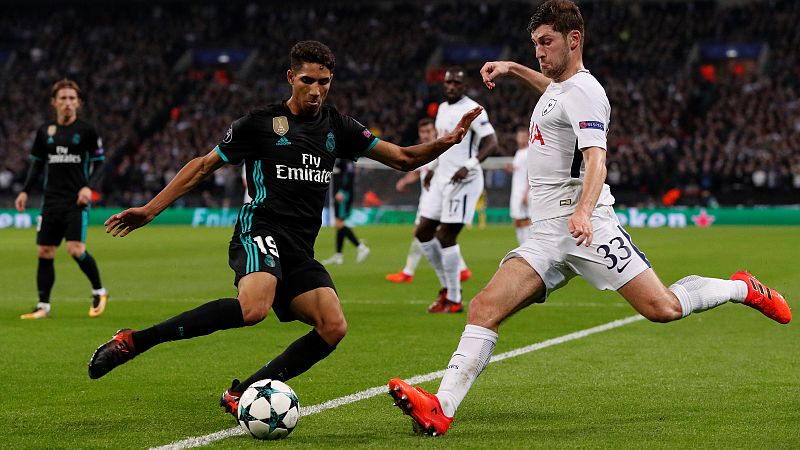 Achraf, en el partido contra el Tottenham.