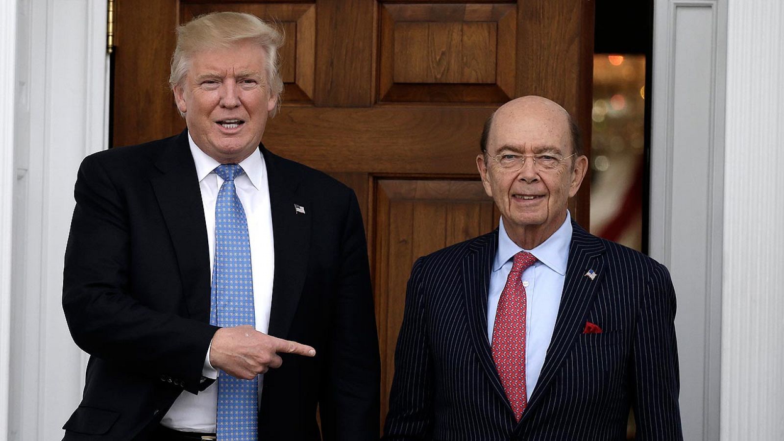 Wilbur Ross, con el presidente de EE.UU., Donald Trump