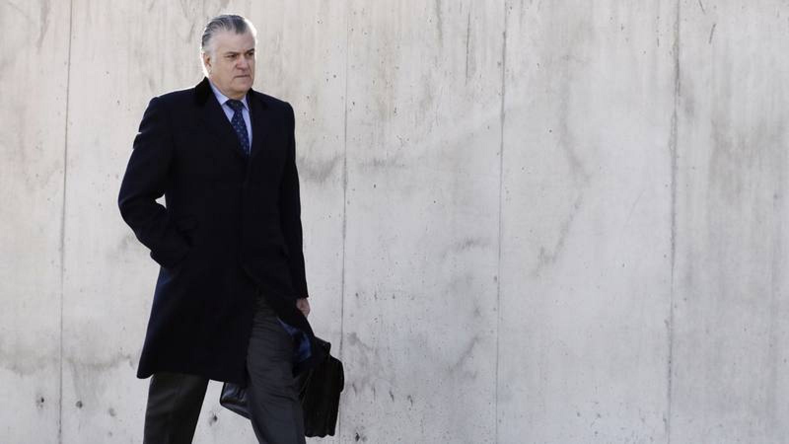 El extesorero del PP Luis Bárcenas a su llegad a la Audiencia Nacional