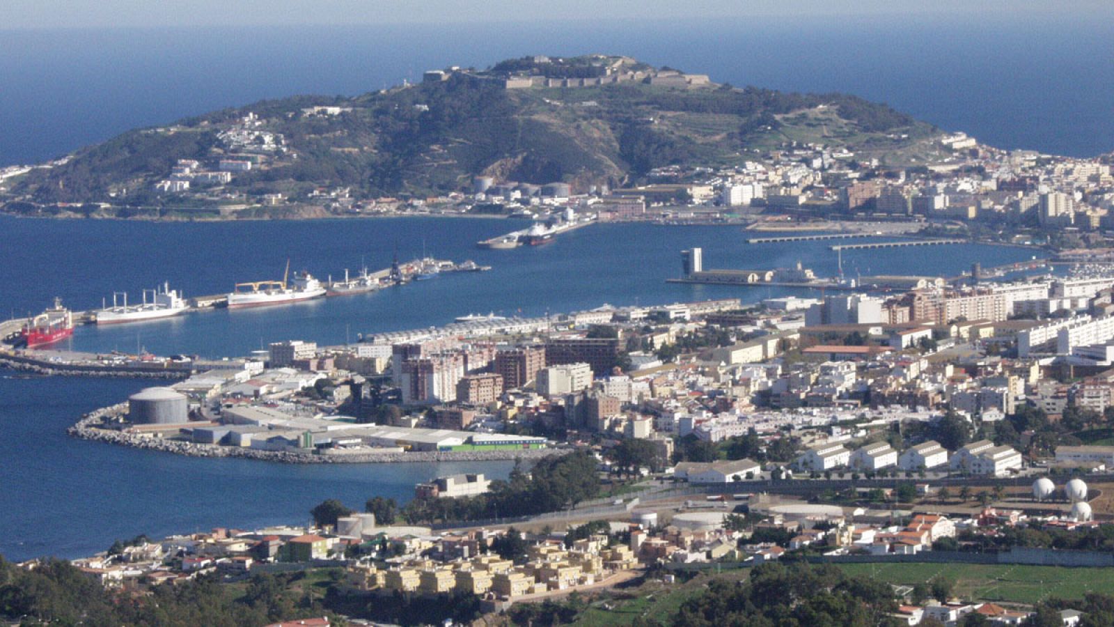 Vista panorámica de Ceuta