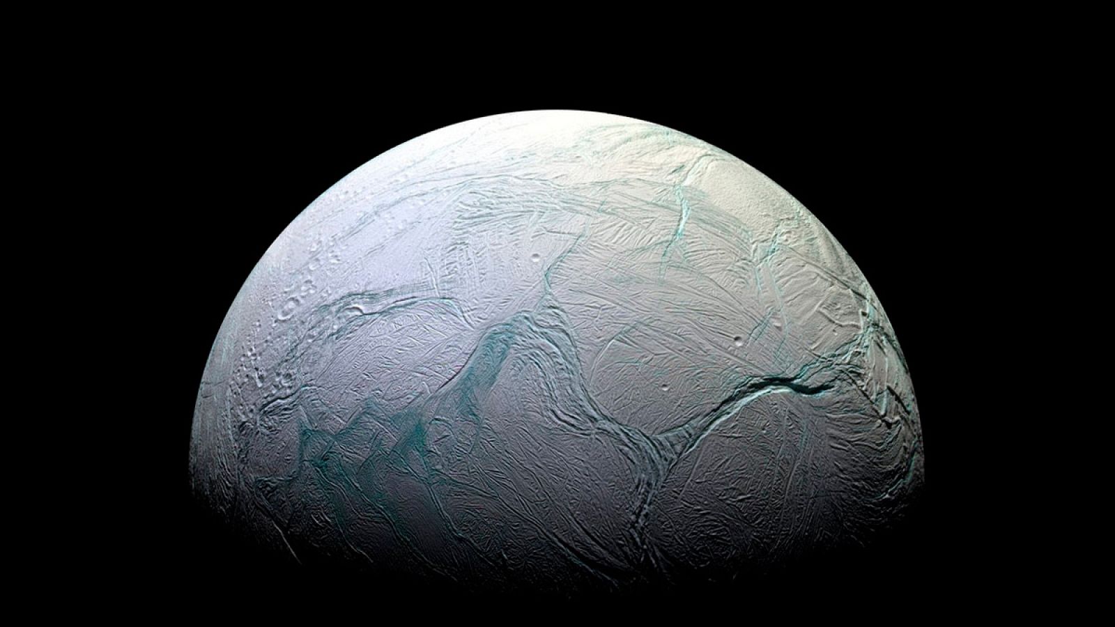 Encélado, una de las lunas de Saturno