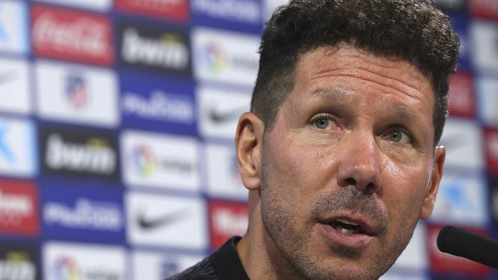 Diego Simeone, en rueda de prensa.