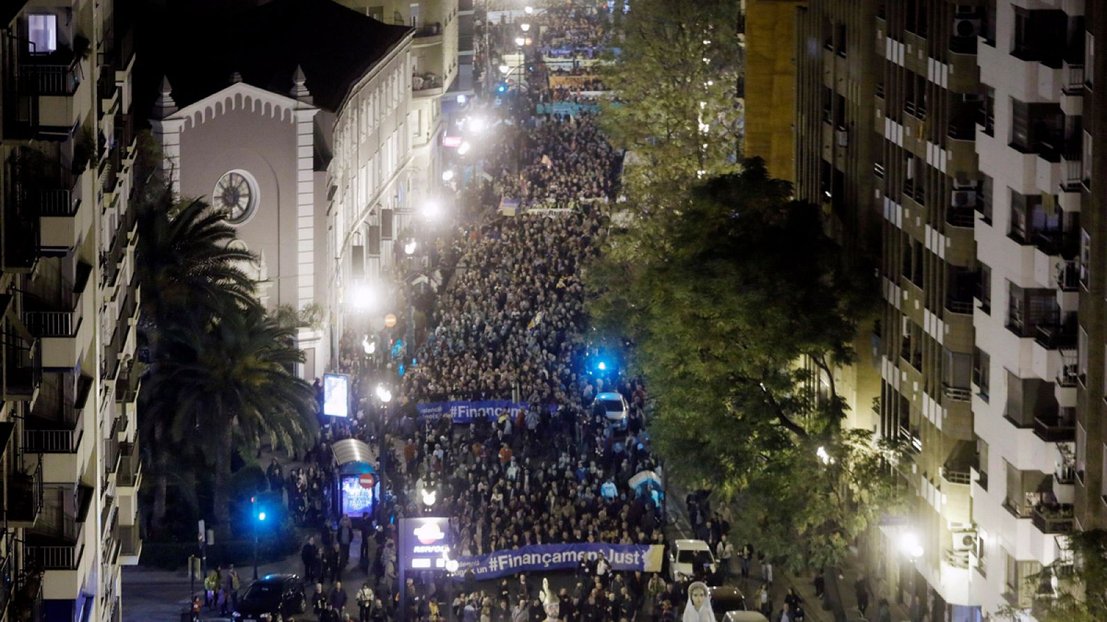 Manifestación en Valencia para reclamar una financiación autonómica justa