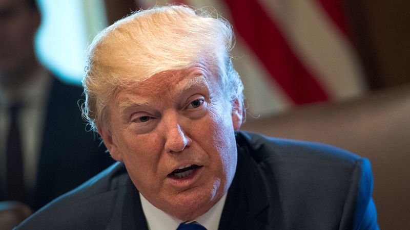 El presidente de Estados Unidos, Donald Trump, durante una reunión de gabinete en la Casa Blanca.
