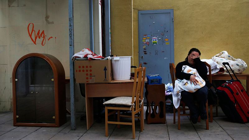 Claudia, una de las personas desahuciadas en España en 2014