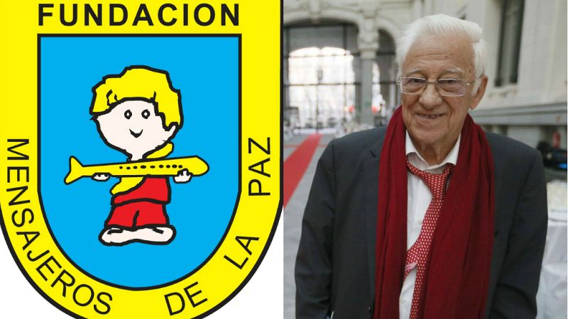 Mensajeros de la Paz y Padre Ángel (foto: EFE)