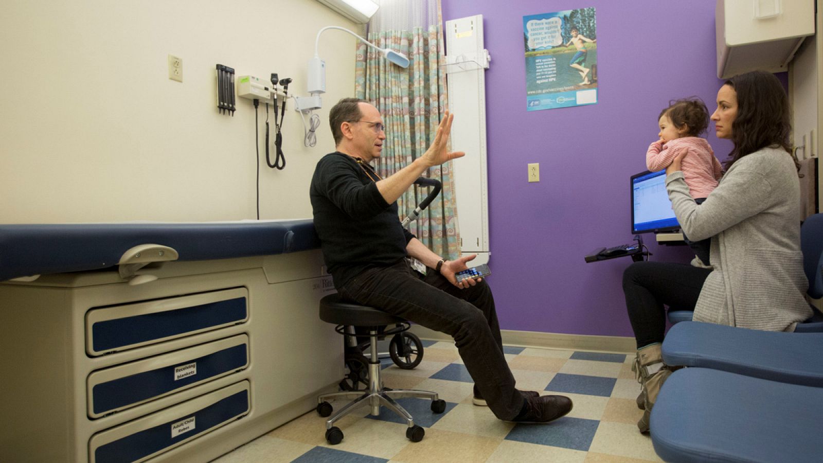 Imagen de una consulta de un hospital pediátrico de Portland, Oregón