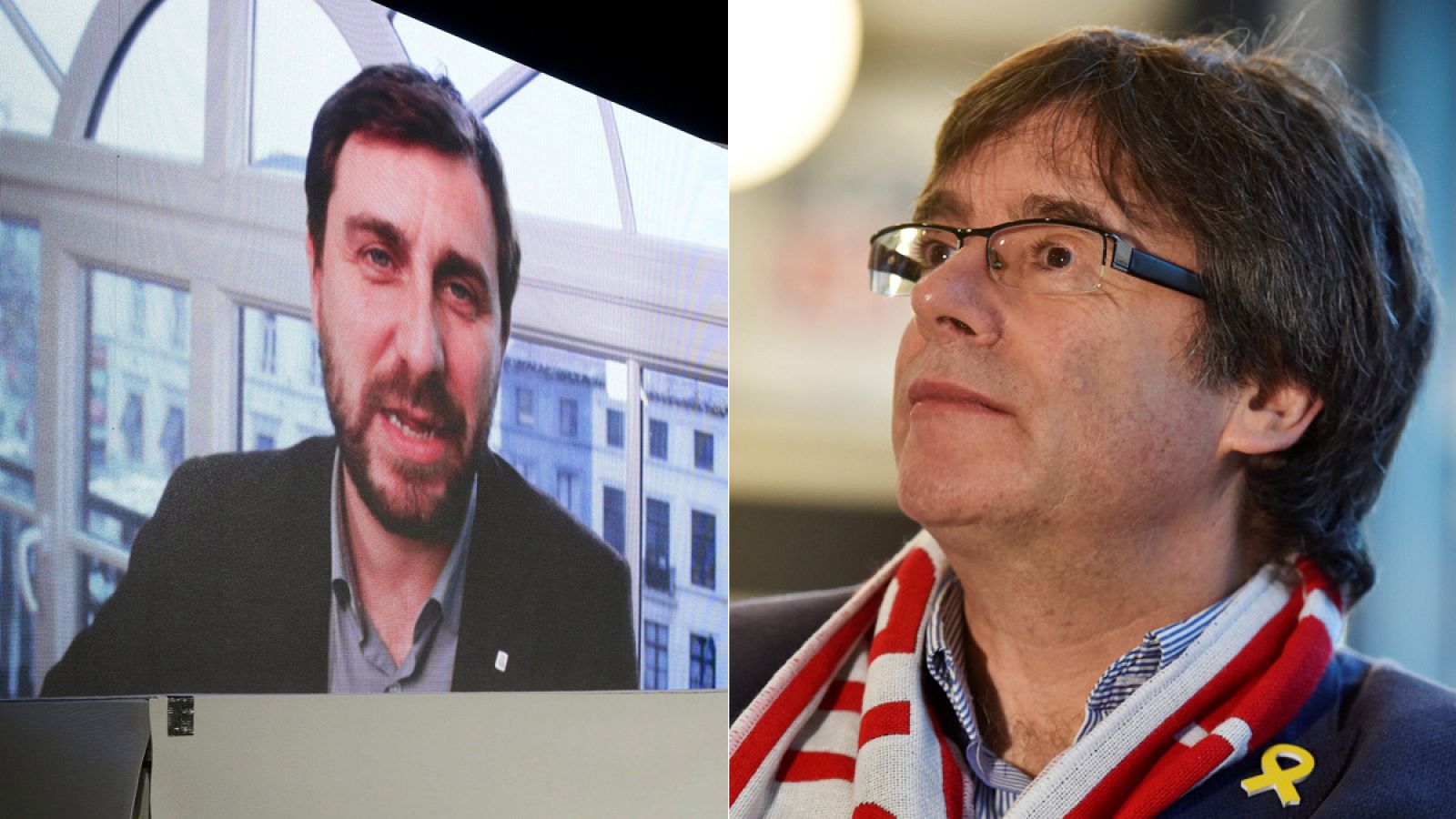 Toni Comín y Carles Puigdemont