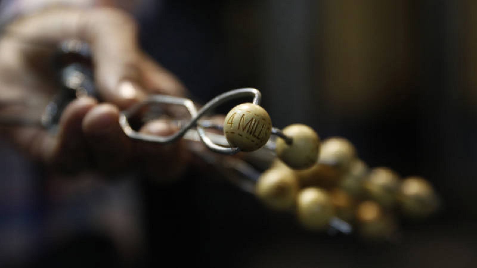 Bola con el premio del 'Gordo' dotado con 4 millones de euros por serie