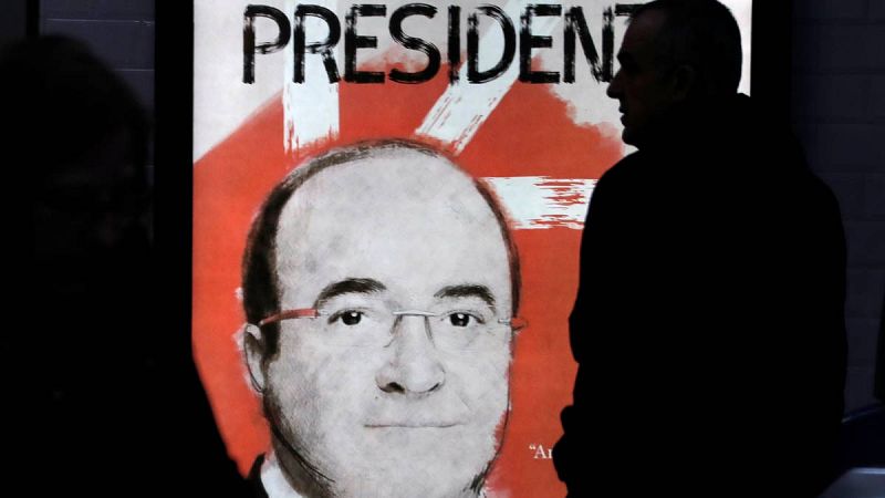 Cartel electoral de Iceta para las elecciones del 21-D.