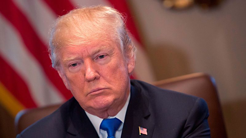 El presidente de Estados Unidos, Donald Trump, durante la última reunión de su gabinete