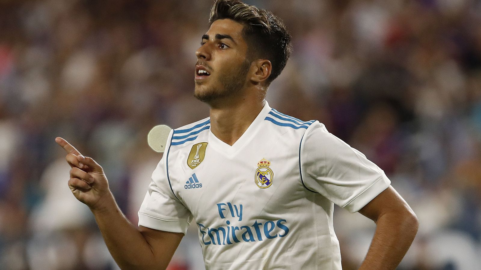 Marco Asensio, en un partido con el Real Madrid.