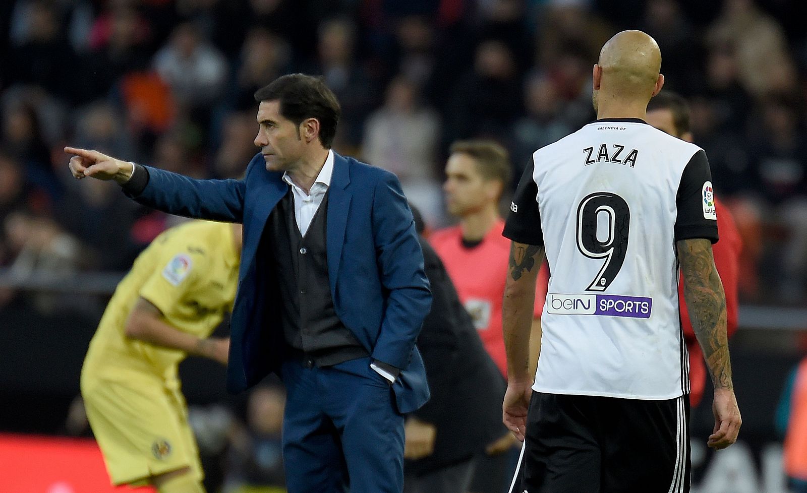 El entrenador del Valencia, Marcelino García Toral, en el último partido del equipo.