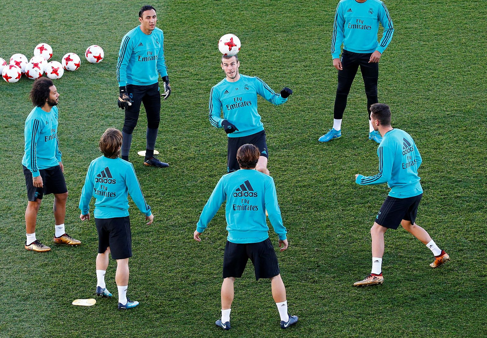 Entrenamiento del Real Madrid.