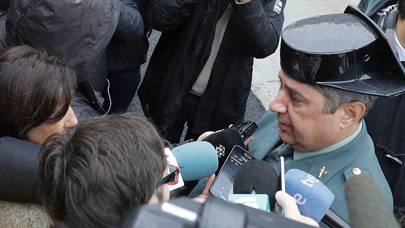 El coronel Jambrina, Jefe de la Comandancia de la Guardia Civil de A Coruña