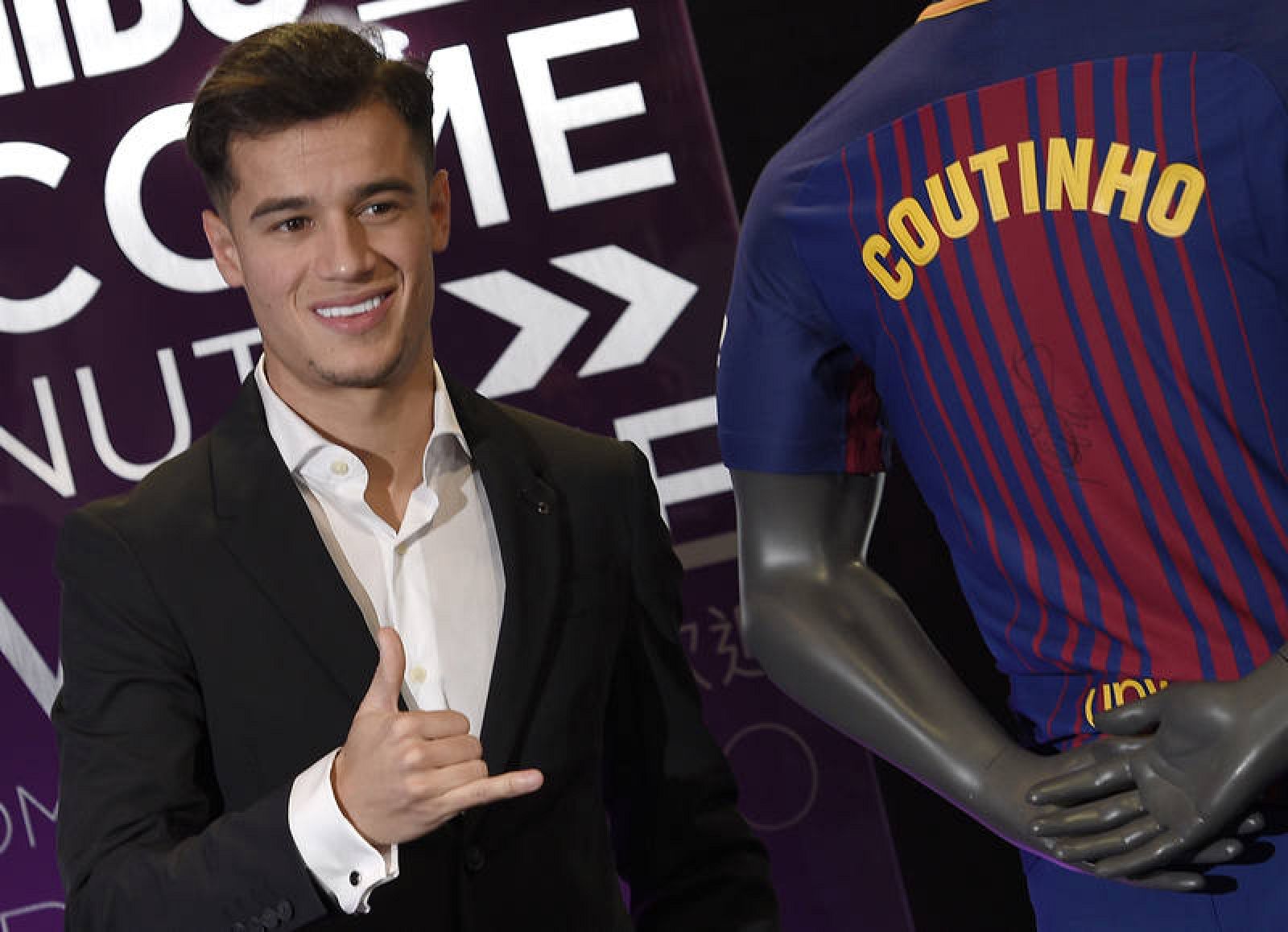 Coutinho, presentado con el Barça