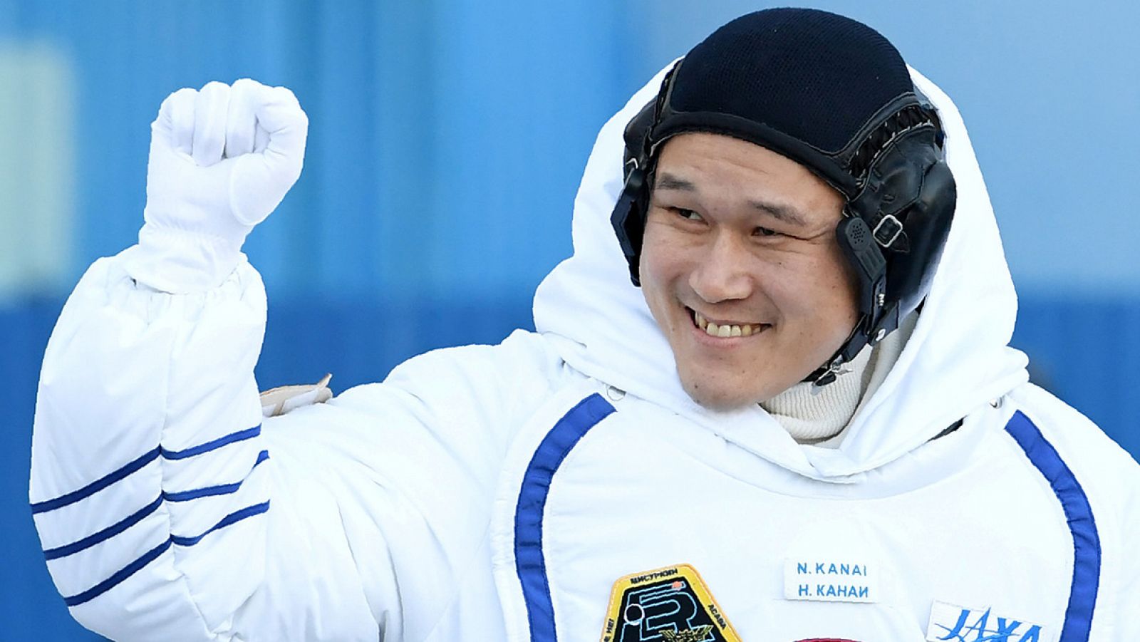 El astronauta japonés Norishige Kanai, antes de partir al espacio