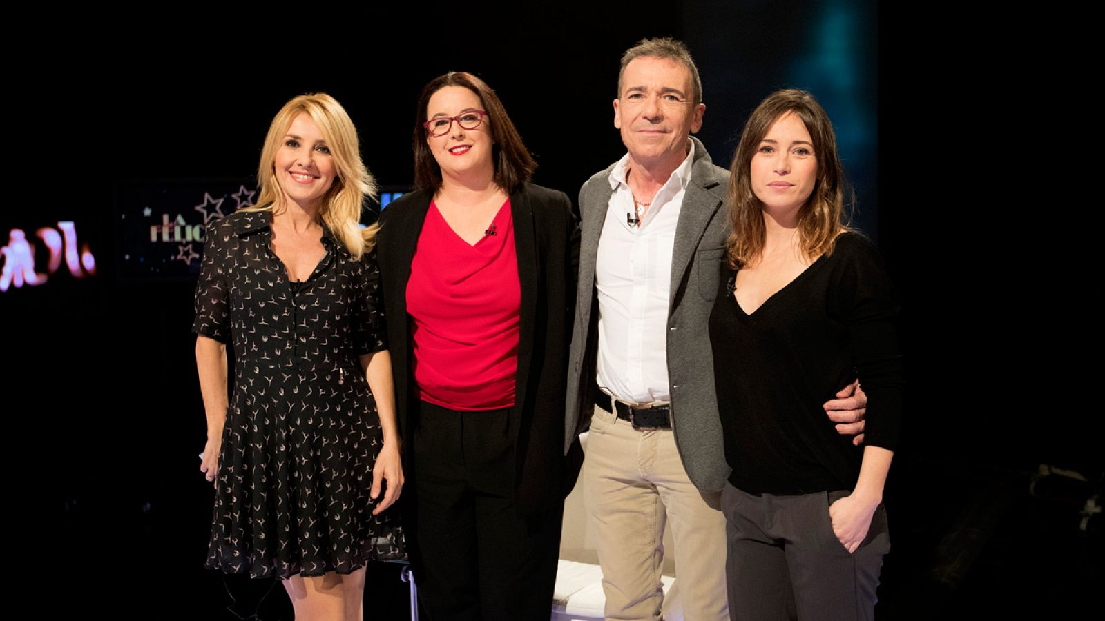 Cayetana Guillén Cuervo con Santiago Tabernero, Marta Etura y Sabina del Río