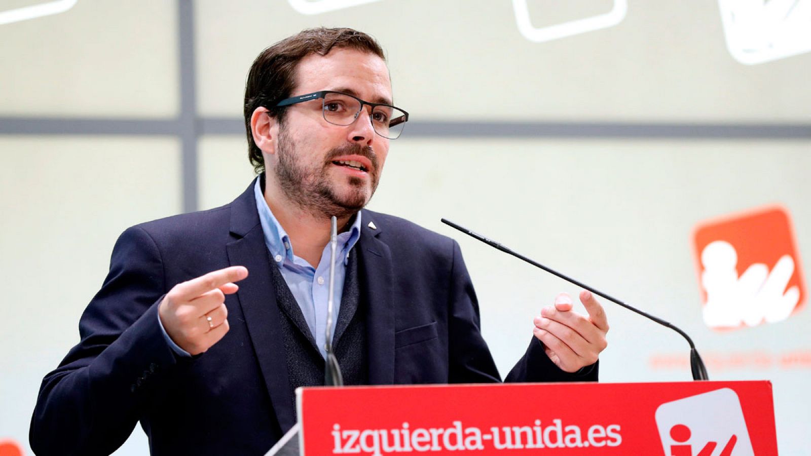 El coordinador federal de IU, Alberto Garzón