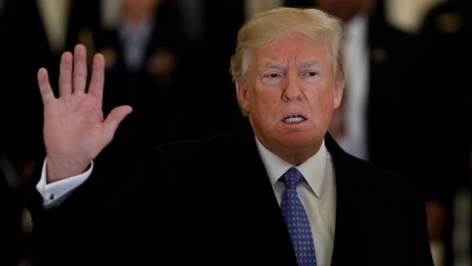 Donald Trump, en un acto en el capitolio este miércoles