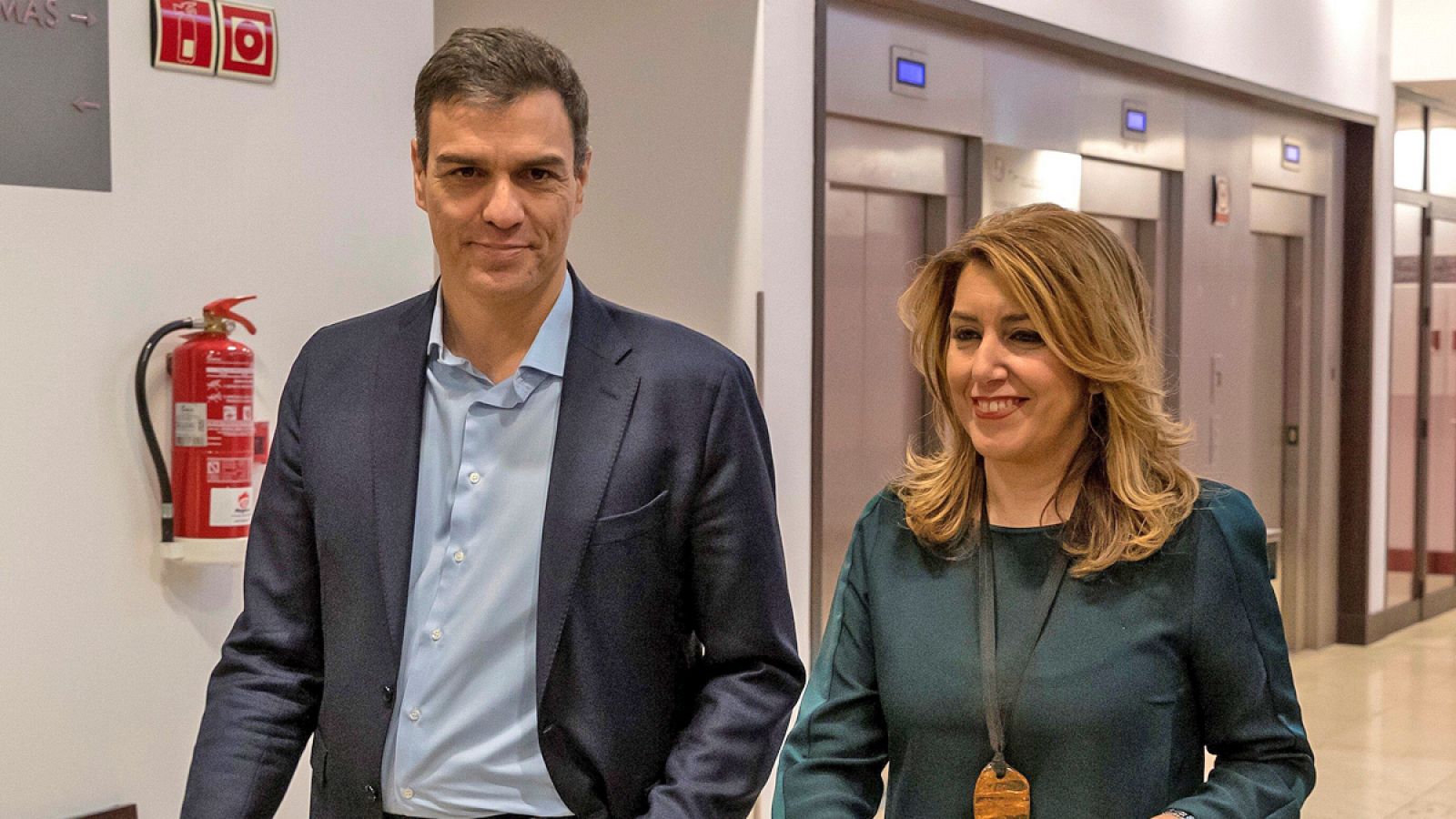 Pedro Sánchez y Susana Díaz en Sevilla