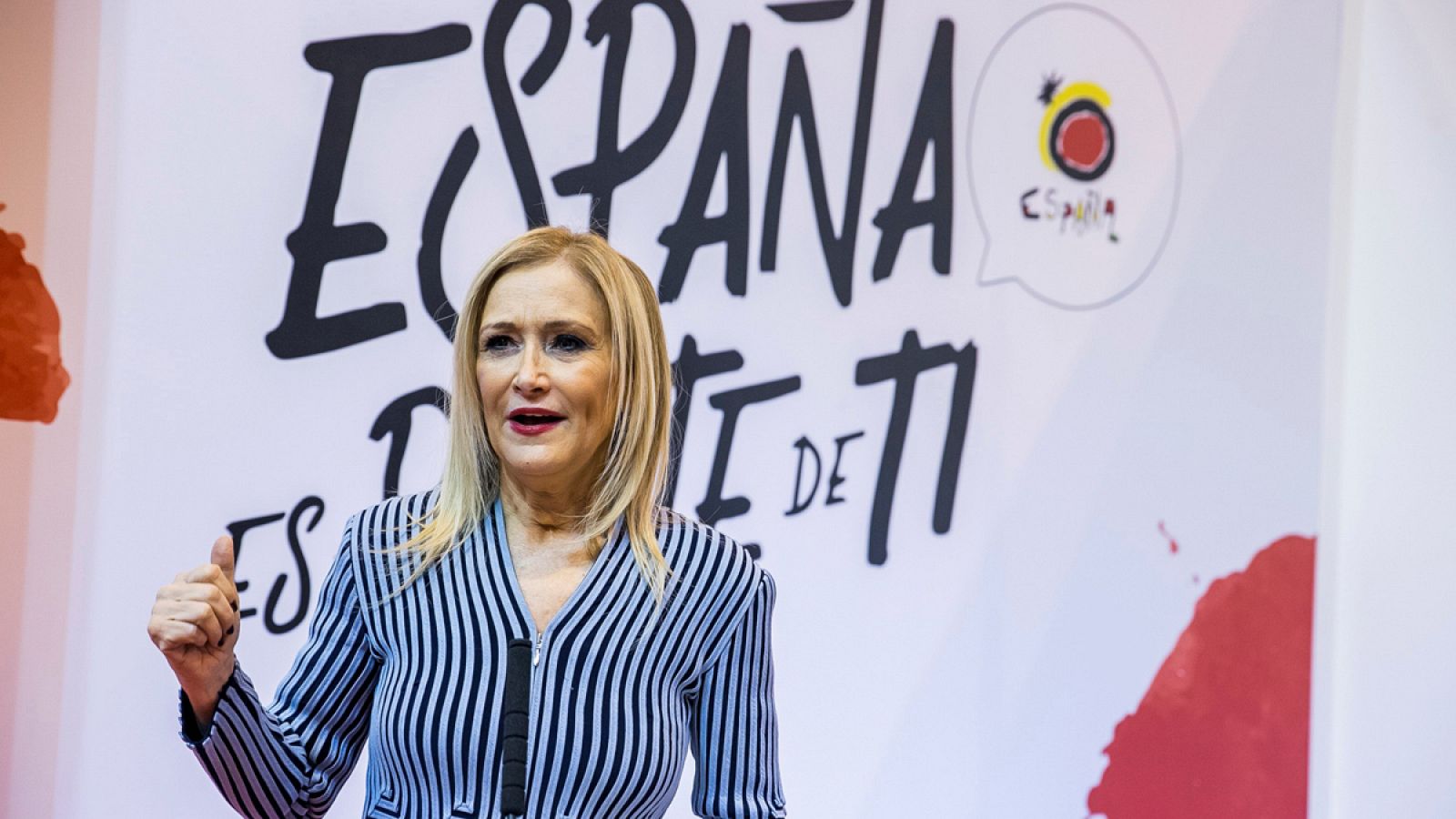 La presidenta de la Comunidad de Madrid, Cristina Cifuentes, en Fitur, el pasado 18 de enero