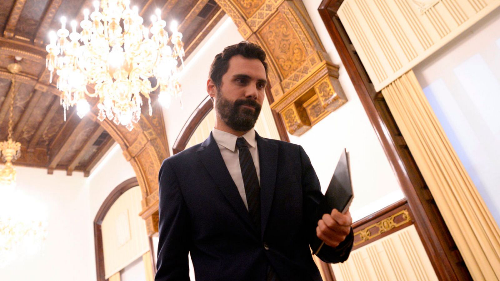 El presidente del Parlament catalán, Roger Torrent