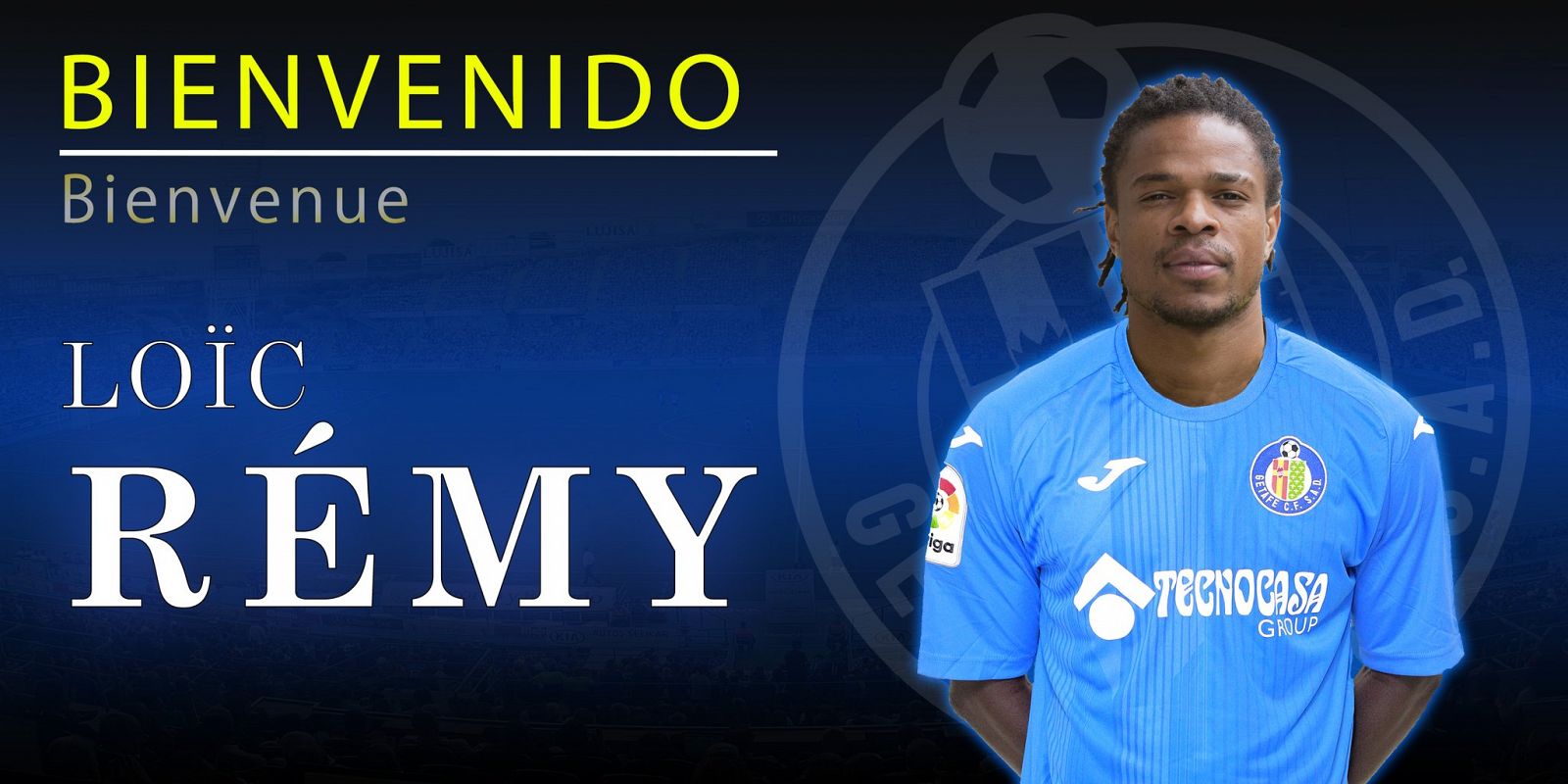 Imagen de Remy con la camiseta del Getafe en las redes sociales.