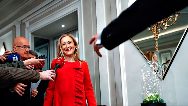 La presidenta de la Comunidad de Madrid, Cristina Cifuentes, a su llegada a un acto reciente