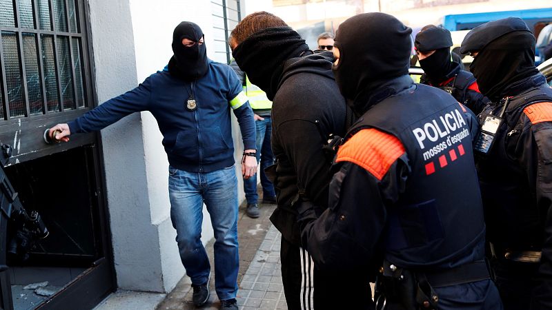 Uno de los detenidos por los Mossos de Los Ángeles del Infierno