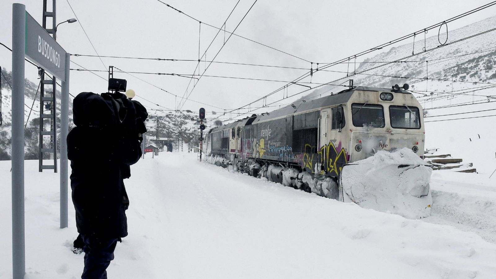 Imagen de archivo de la estación de Busdongo, en León (07/02/2018)