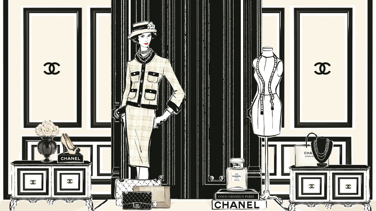 Coco Chanel by Megan Hess