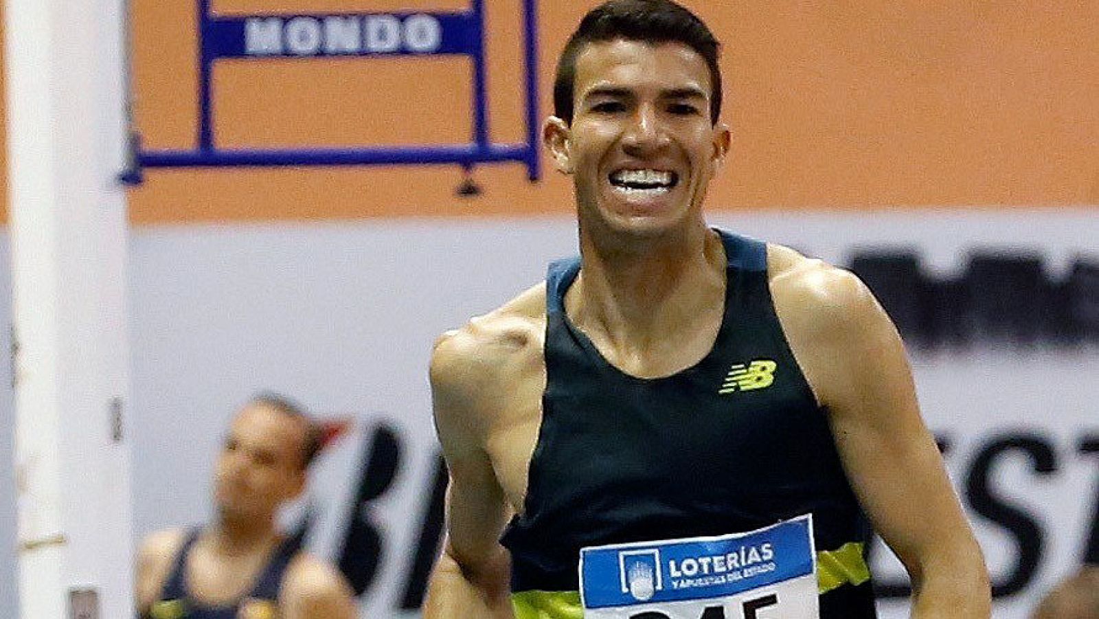 Adel Mechaal, en los Campeonatos de España en pista cubierta.