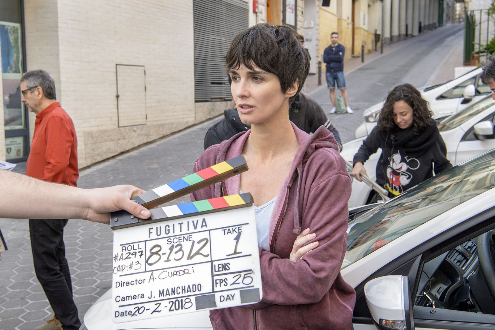 Paz Vega en un momento del rodaje