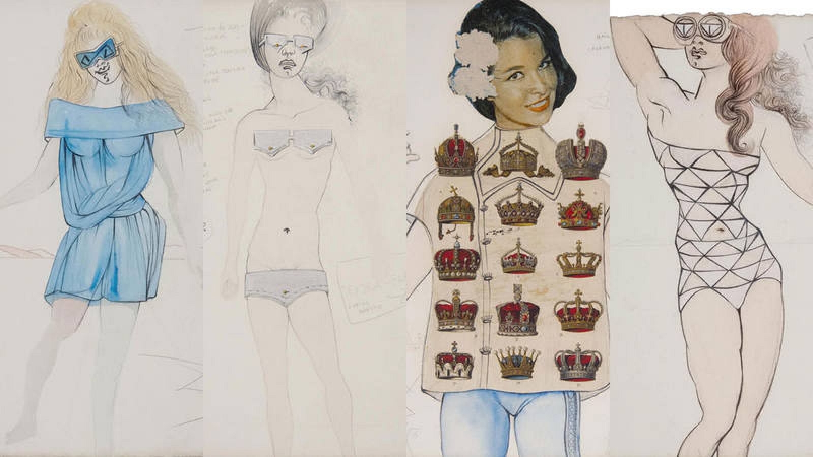 Diseños de Salvador Dalí para una colección de baño