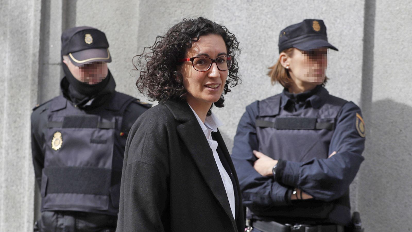 La secretaria general de ERC, Marta Rovira, a su salida del Tribunal Supremo