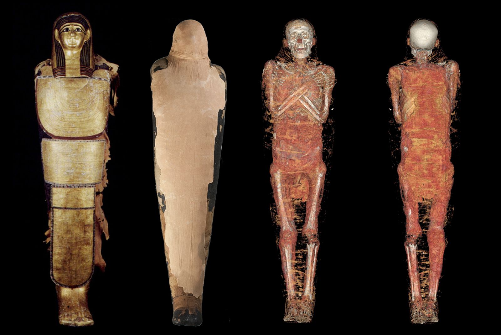 El documental muestra la hisoria más desconcida de las momias  del Antigup Egipto. En imagen, la reconstrucción tridimensional de Nespamedu