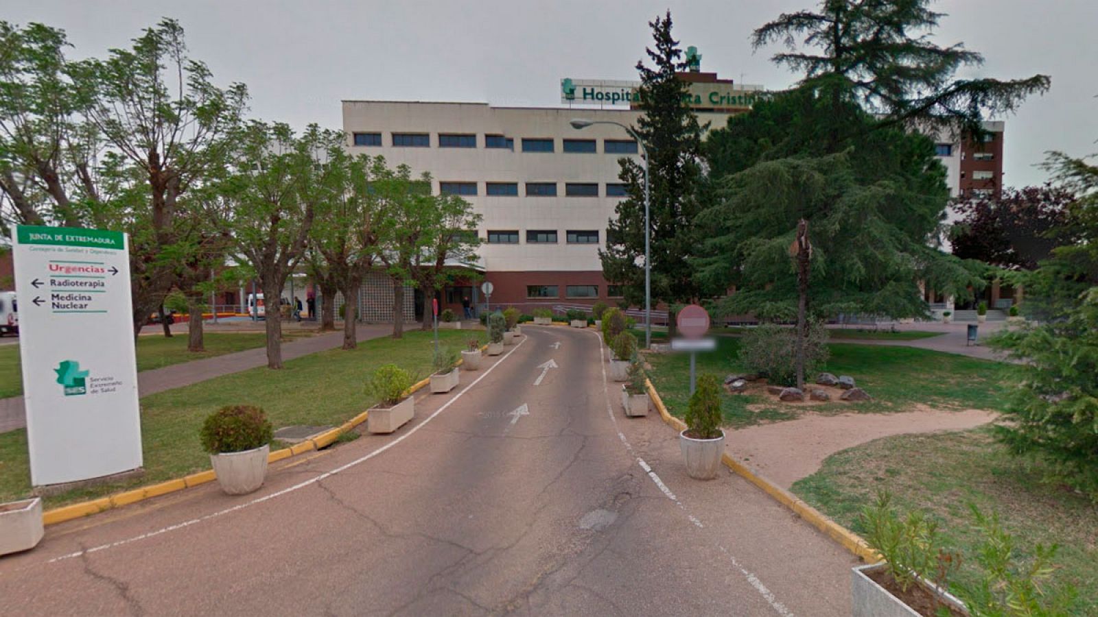 Hospital Infanta Cristina en Badajoz, donde está ingresado el menor