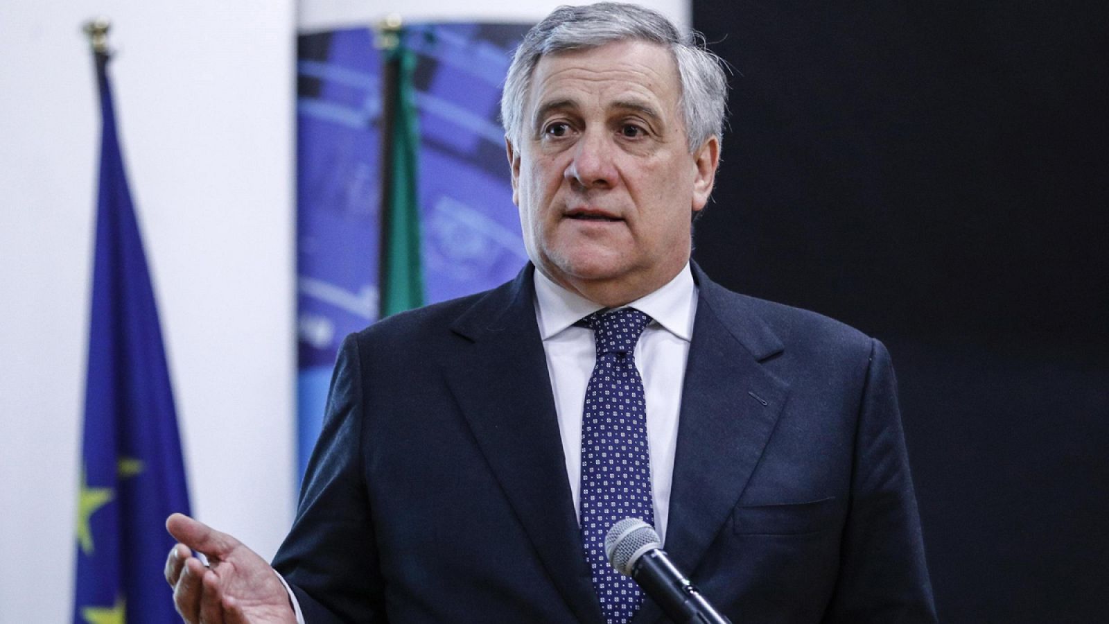 El presidente del Parlamento Europeo, Antonio Tajani