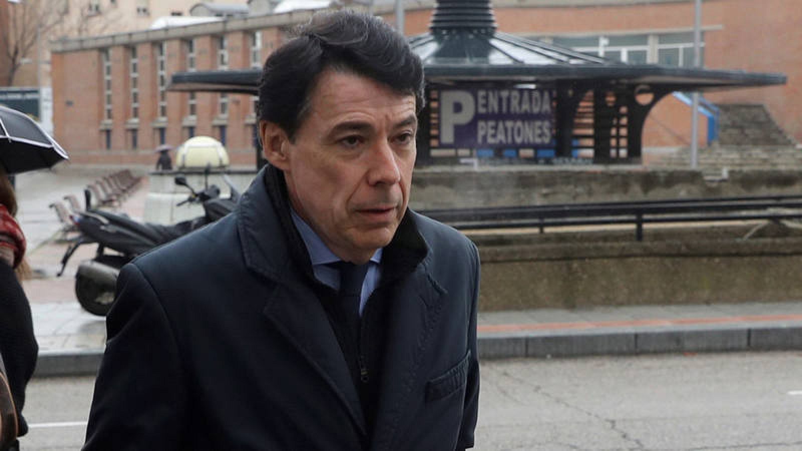 El expresidente de la Comunidad de Madrid Ignacio González a su llegada a los juzgados de la Plaza de Castilla 