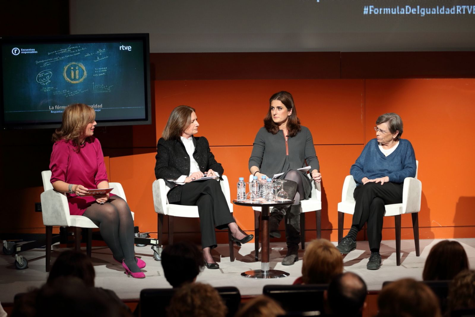 María Eizaguirre, Marisa Ciriza, Paloma Urgorri y Eulalia Lledó en el Encuentro Responsable sobre Igualdad