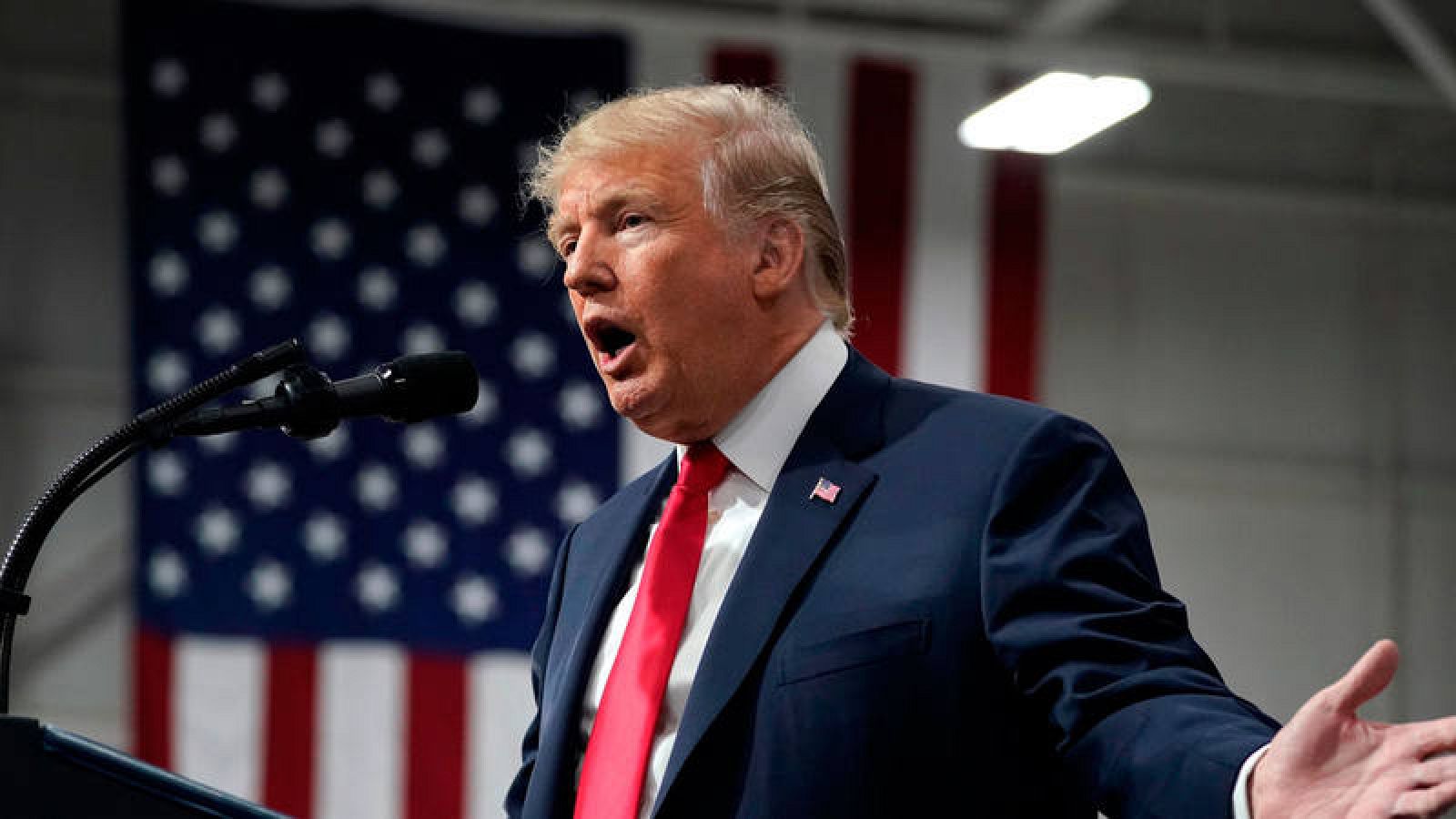 Donald Trump en un acto el sábado 10 de marzo de 2018 en Pensilvania (EE.UU.).