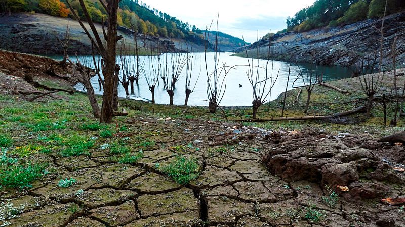 Vista del embalse de Vilasouto, situado en el ayuntamiento de Incio, en la provincia de Lugo