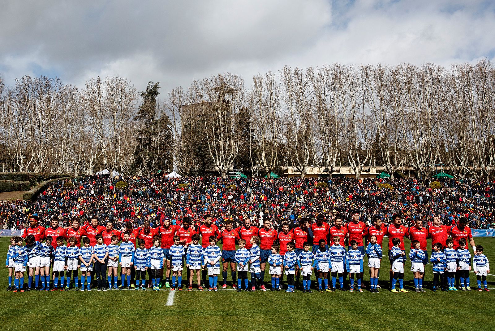 Imagen de los jugadores de la selección española antes del duelo frente a Alemania.