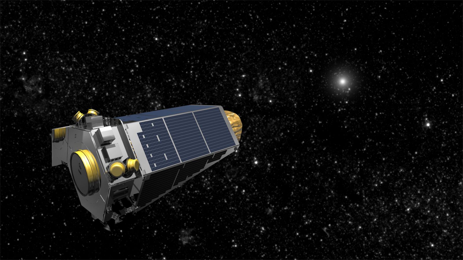 La nave espacial Kepler busca exoplanetas orbitando la Tierra a 154 millones de kilómetros.